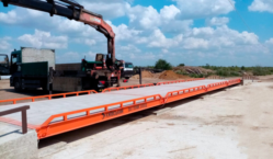 Solid concrete weighbridge