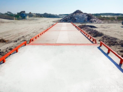 Solid concrete weighbridge