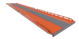 Cap for track metal weighbridge