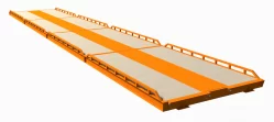 Cap for track concrete weighbridge