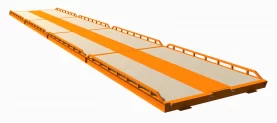 Cap for track concrete weighbridge