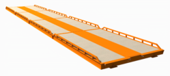 Cap for track concrete weighbridge