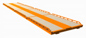 Cap for track concrete weighbridge